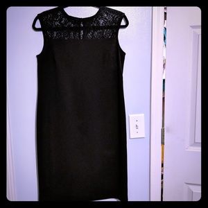 Nine West Black Dress-with lace detail Size S